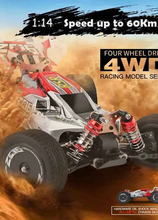 WLtoys 144001 1:14 RC Racing Car 65Km/H 2.4G Remote Control High Speed Off-Road Drift Shock Absorption Adult Boys Toys Kids Gift