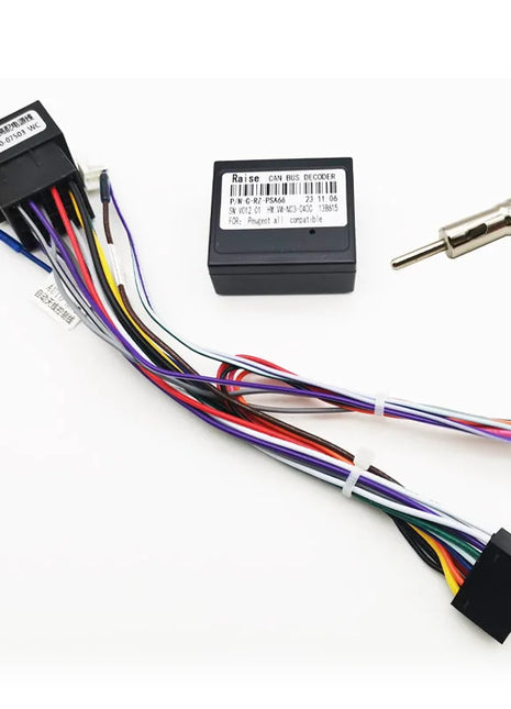 Cablaggio ISO CAN Bus, protocollo VAN con ritenzione SWC, adattatore cavo Android Plug&Play da 16 pin, per Peugeot 206 307 Citroen Xsara