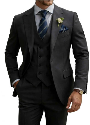 Abito Uomo 3 Pezzi Doppio Petto Slim Fit - Tuxedo Matrimonio e Gala