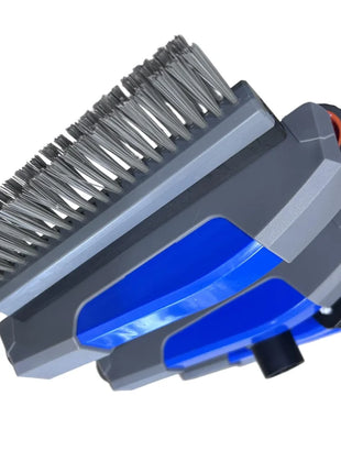 Testa per aspiratore piscina professionale rinforzata con ruote e manico in alluminio, testa flessibile pesata per aspirazione professionale