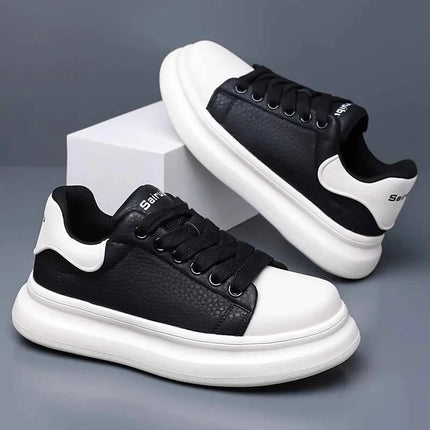 Nuove Scarpe Casual alla Moda con Lacci, Comode Sneakers Vulcanizzate, Scarpe da Skateboard per Uomo, Calzature da Passeggio Stile Street