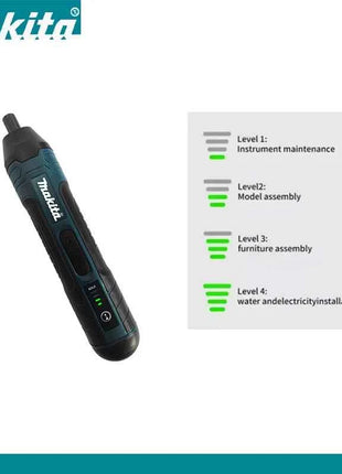 Avvitatore Elettrico Makita Cordless Brushless 1300mAh Ricaricabile Multifunzione per Smontaggio