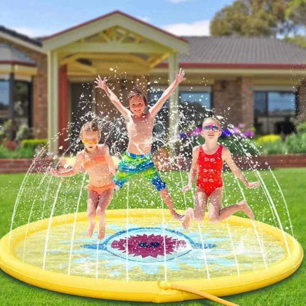Tappetino per giochi estivi per bambini Tappetino per acqua spray Giocattoli gonfiabili per cartoni animati giganti Giardino da spiaggia Gioco all'aperto Tappetino per piscina per prato Giocattoli per ragazzi e ragazze
