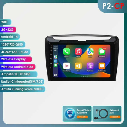 Hizpo 2Din Android 14 Car Multimedia Player for Lancia Ypsilon 2012 - 2020 GPS Carplay Autoradio 360Cam 4G AI Intelligent Screen