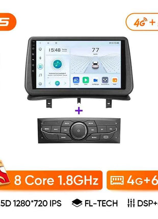 Ainavi Car Radio For Renault Clio 3 2005-2014 Wireless CarPlay Android Auto 4G Multimedia Player GPS 2 din Autoradio BT
