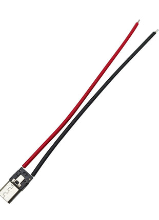 2/5/10 Pezzi Connettore USB Tipo C 10cm a 2 Pin Maschio e Femmina per Saldatura, Presa di Ricarica USB-C per Porte di Ricarica di Telefoni Cellulari