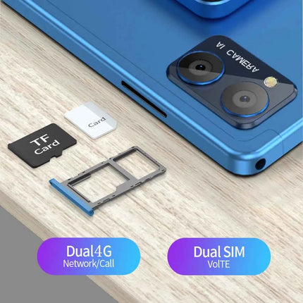Tablet BDF 5G da 10.1 Pollici, 8GB RAM, 256GB ROM, Dual SIM, Doppia Fotocamera, con Cover Tastiera, Mouse e Batteria da 8000mAh