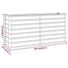 Garden flower box, 320x80x77 cm steel frame, villa courtyard combined planting trough, outdoor anti-corrosion planting box