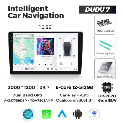 DUDUAUTO EU DUDU7 DUDU 7 A7870 AKM7739 Wireless Carplay 9/9.5/10/10.36 inch Android 13 Car Radio Multimedia GPS  Stere Head Unit