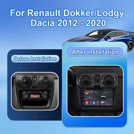 Android 16 Car For Renault Dokker Lodgy Dacia 2012 - 2020 Auto Radio Multimedia Player Android Auto Carplay Navigation GPS Wifi