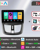 Android Wireless Carplay Car Radio for Peugeot 207 CC 207CC 2006-2015 Multimedia Player 2Din Navigation Stereo Head Unit Auto