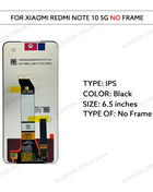 Per Xiaomi Redmi Nota 10 5G Display LCD Touch Screen Digitizer Assembly M2103K19G M2103K19C Sostituzione Dello Schermo LCD parti di riparazione