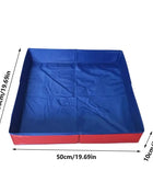Pet Swimming Pool Square-Shaped Foldable PVC Non-Inflatable Anti-Slip Dog Kiddie Pool for Pet Dog Puppies Home Backyard