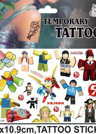Set di Favori per Feste di Compleanno a Tema Roblox - Braccialetti Slap, Timbri e Adesivi per Bambini, Riempitivi per Sacchetti Regalo e Decorazioni per Feste
