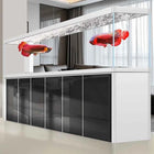 Glass Aquariums for Indoor Fish Large Freshwater FishTanks Full Set Frameless Houseuse Fish Tanks