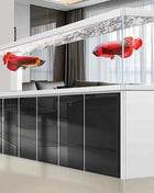 Glass Aquariums for Indoor Fish Large Freshwater FishTanks Full Set Frameless Houseuse Fish Tanks