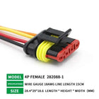 5/20/100sets HID Waterproof Connectors 1/2/3/4/5/6 Pin Car Electrical Wire Connector Plug Truck Harness with 15CM Wire Cable
