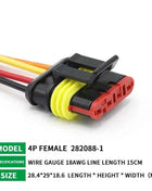 5/20/100sets HID Waterproof Connectors 1/2/3/4/5/6 Pin Car Electrical Wire Connector Plug Truck Harness with 15CM Wire Cable