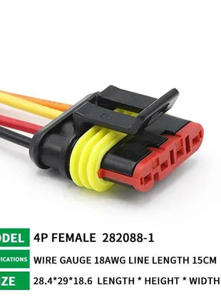 5/20/100sets HID Waterproof Connectors 1/2/3/4/5/6 Pin Car Electrical Wire Connector Plug Truck Harness with 15CM Wire Cable