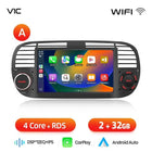 AWESAFE Wireless CarPlay Car Radio for FIAT 500 500C Abarth 2007-2015 with Android Auto GPS Navigation Smart System RDS DSP FM