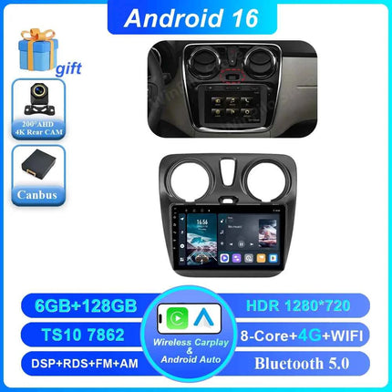 Android 16 Car For Renault Dokker Lodgy Dacia 2012 - 2020 Auto Radio Multimedia Player Android Auto Carplay Navigation GPS Wifi