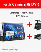 10 inch Android Car Stereo Single 1 Din Retractable Screen Apple CarPlay Android Auto 1Din Car Bluetooth Radio Head Unit