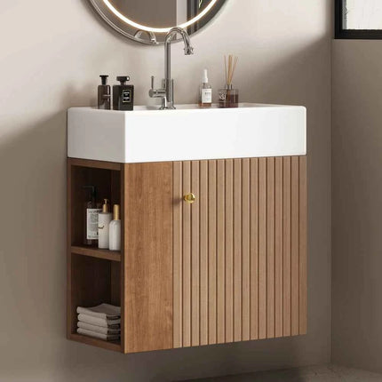 Bathroom Furniture Washbasin with Sink Cabinet 55 Cm, Sink Cabinet, Hanging Sink Cabinet White, Small Guest Bathroom Furniture