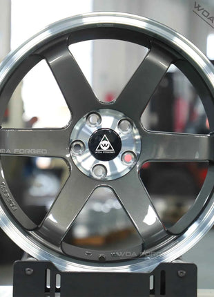 Nuove Ruote TE37 WOAFORGED Leggere in Alluminio Forgiato Cromato per Auto da Corsa GT, Design Personalizzato, PCD 5x120/114.3/100, Foro 98mm, ET 40mm
