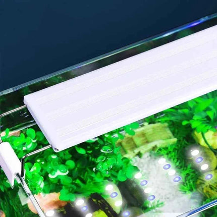 Super Bright Lamp LED Aquarium Light for Aquatic Plant Grow Fish Tank Extensible Clip RGB Waterproof Lamp 220-240V 20~70CM