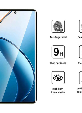 3D Curve Screen Protector For Realme 12 Pro Plus OPPO Tempered Glass High Aluminum HD  Crystal   9H Ultra Transparent Clear