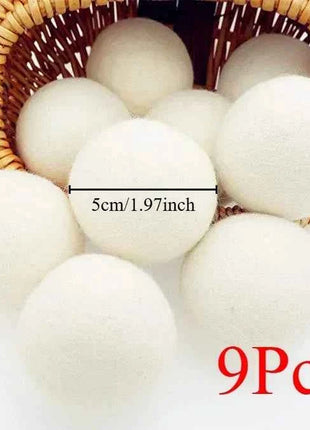Palline Asciugatrice in Lana Naturale Riutilizzabili - Ammorbidente Ecologico per Lavatrice