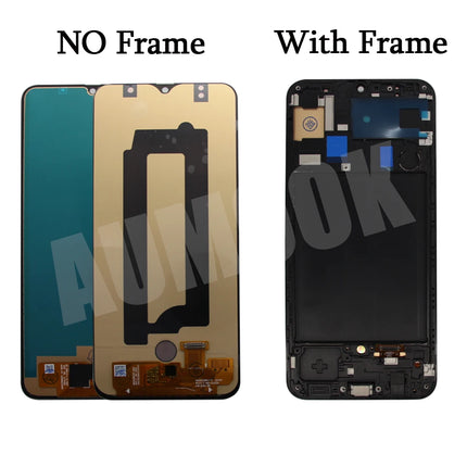 Display AMOLED per Samsung Galaxy A50 Display LCD Touch Screen Digitizer con cornice per Samsung A505 A505FN/DS A505F/DS A50 LCD