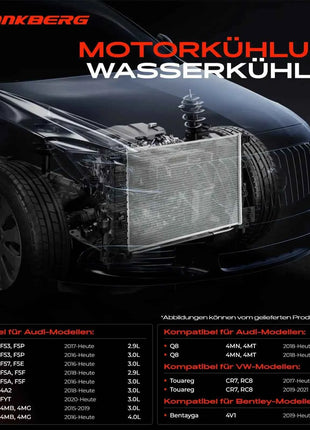 Radiatore Acqua Motore Frankberg 1x per VW Touareg Audi A4-A8 Bentley 8W0121251N AI2441 13773 8W0121251AB 8MK376749234