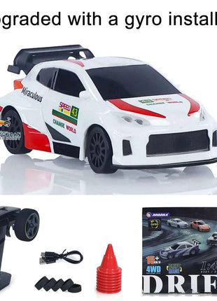 SALE 4WD RTR 1/43 RC Speed Car Four-wheel Drive Radio Control 2.4g Mini Racing Drifting Car Toys High Speed Model Gift for Boys