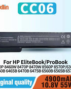 CC06 Laptop Battery for HP EliteBook 8460P 8460W 8470P 8470W 8560P 8570P ProBook 6360B 6460B 6465B 6470B 6475B 6560B 6565B 6570B
