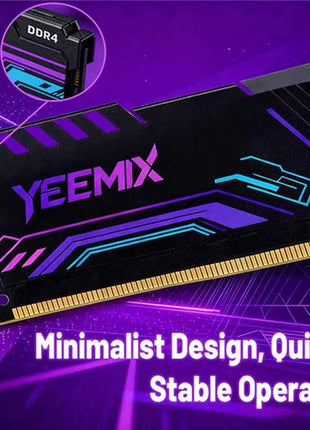 Yeemix DDR4 8GB 32GB 16GB 2666MHz 3200MHz 3600MHz Desktop Memory Dimm Heat dissipation XMP overclocking High Compatible RAM