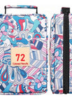 72 color blue bag