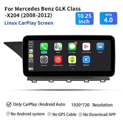 10.25''Android 14 AutoRadio for Mercedes Benz GLK Class X204 2008-2015 Car Multimedia Screen System Player GPS Navi Carplay Auto