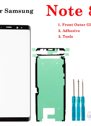 1Set Nuovo Display LCD Frontale In Vetro Esterno Touch Screen Esterno Pannello Obiettivo Per Samsung Galaxy S8 S9 S10 S20 Nota 8 9 10 Plus Ultra