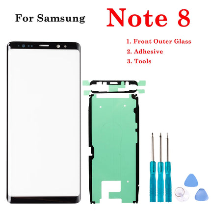 1Set Nuovo Display LCD Frontale In Vetro Esterno Touch Screen Esterno Pannello Obiettivo Per Samsung Galaxy S8 S9 S10 S20 Nota 8 9 10 Plus Ultra