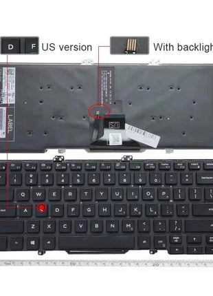 US English NEW Laptop Keyboard For DEll Latitude 3400 5400 5401 5402 5410 5411 7400 7410 P98G