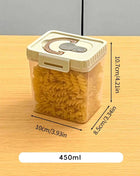 WORTHBUY Pasta Storage Box With Handle Moisture-Proof Plastic Noodles Sealed Can Spaghetti Storage Container Kitchen Organizer