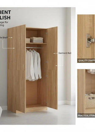 Armadio, colore rovere sonoma, 90x52x200 cm