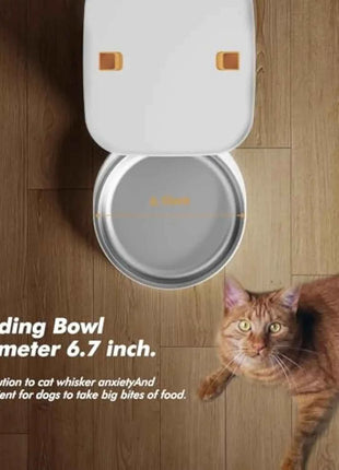 5G Automatic Cat Feeder With 1080p Camera Video WiFi Cat Food Dispenser Pet Smart Voice Recorder Remote Control Pet Auto Feeder
