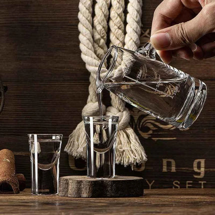 12pcs/6pcs/2pcs Shot Glass 15ml Spirits Cup Thicken Bottom Transparent Glass Drinkware Strong Liquor  Cup Baijiu Wine Small Cups