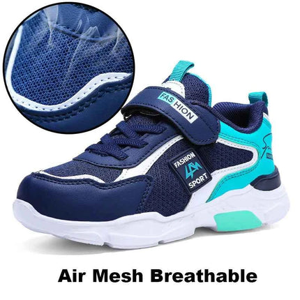 Scarpe da ginnastica per bambini Scarpe sportive casual per bambini per ragazzi Scarpe da corsa per scuola per ragazze con gancio e anello per bambini in rete estiva traspirante