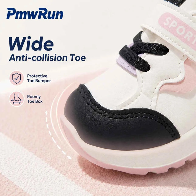 Scarpe sportive in pelle PU per bambini, patchwork, moda, sneakers per bambini, calzature da corsa impermeabili per ragazzi e ragazze