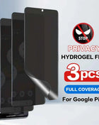 Pellicola idrogel per la privacy da 3 pezzi per Google Pixel 11 10 9 8 7 Pro 10A 9A 8A Protezione per lo schermo privacy