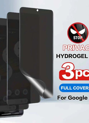 Pellicola idrogel per la privacy da 3 pezzi per Google Pixel 11 10 9 8 7 Pro 10A 9A 8A Protezione per lo schermo privacy
