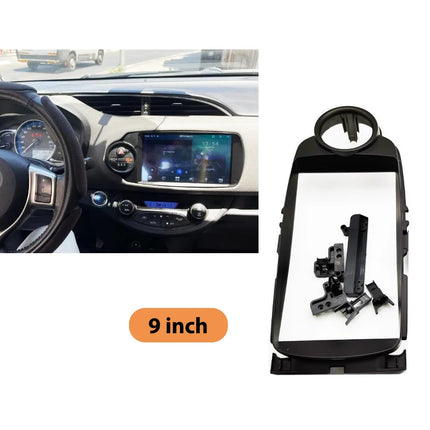 Adattatore per cablaggio CAN Bus Decodificatore Cruscotto Telaio del pannello per Toyota Yaris dal 2016 al 2018, per 2 DIN 9 "16 Pin Android Radio